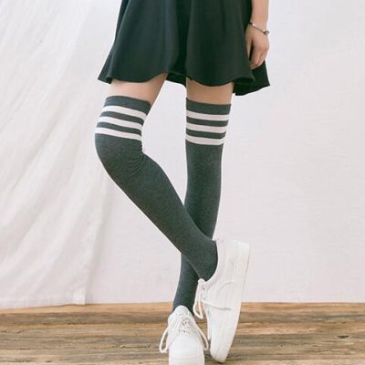 韩国日系高筒袜长筒袜子
